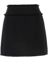 Dolce & Gabbana - Raschel Tweed Skirt - Lyst