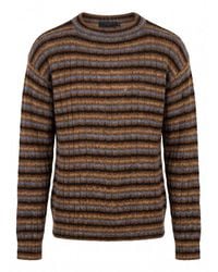 Prada - Striped Sweater - Lyst