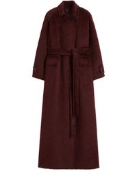 Max Mara - Long Alpaca And Wool Coat - Lyst