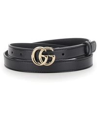 Gucci - Belt With Gg Buckle - Lyst