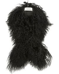 Yves Salomon - Long Pile Lamb Scarf - Lyst