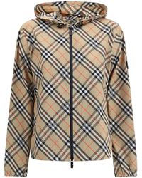 Burberry - Archivio Check Waterproof Jacket - Lyst