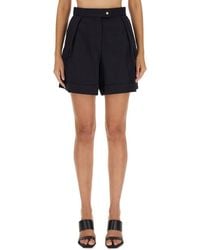 McQueen - Regular Fit Wool Cargo Shorts - Lyst