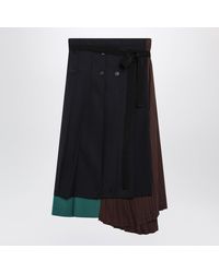 Prada - Asymmetric Patchwork Skirt - Lyst
