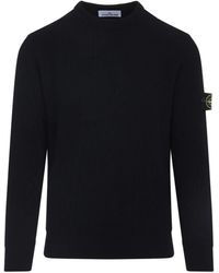 Stone Island - Ribbed Wool Turtleneck Sweater - Lyst