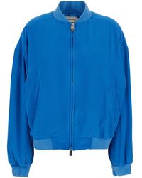 Versace - Bomber Jacket Silk - Lyst
