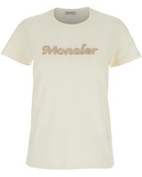 Moncler - Logo Crew Neck T-Shirt - Lyst
