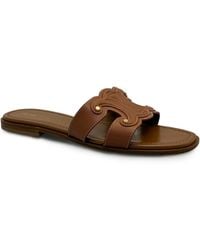 Celine - Marina Leather Flat Sandals - Lyst