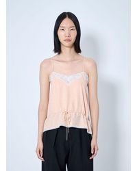 Chloé - Chloé Lace Trim Camisole Top - Lyst