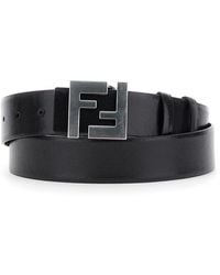Fendi - Reversible Belt With Ff Logo Buckle - Lyst