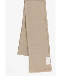 Brunello Cucinelli - Linen Lurex Scarf - Lyst