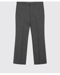 Prada - Wool Flared Trousers - Lyst