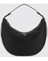 Prada - Arqui¨ Leather Hobo Bag - Lyst