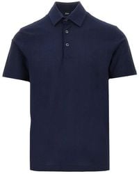 Herno - Crepe Voile Jersey Polo Shirt - Lyst
