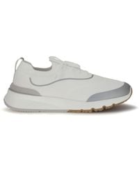 Brunello Cucinelli - Techno Cotton Knit Sneakers Runners - Lyst