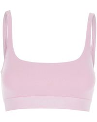 Tom Ford - Bralette Top With Scoop Neck And Logo Lettering On The Front - Lyst