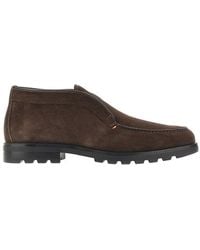 Santoni - Suede Leather Desert Boots 7 - Lyst