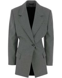 The Attico - Notched Lapel Blazer - Lyst