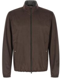 Herno - Suede Effect Jacket - Lyst