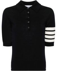 Thom Browne - 4Bar Wool Polo Shirt - Lyst