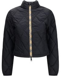 Burberry - Bramford Quilted Nylon Jacket With Check Tape - Lyst