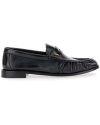 Saint Laurent - Le Loafer Leather Moccasin - Lyst