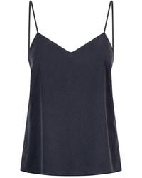 Max Mara - Solid V Neck Top - Lyst