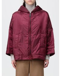 Max Mara - Hooded Water-Repellent Short Down Jacket With Camel Filling - Lyst