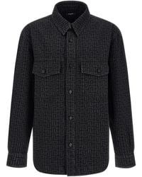 Balmain - Monogram Pattern Overshirt - Lyst