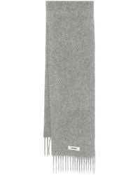 Jacquemus - Scarf With Fringe And Logo - Lyst