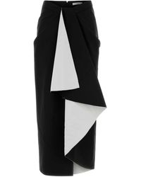 Givenchy - Wool Blend Skirt - Lyst