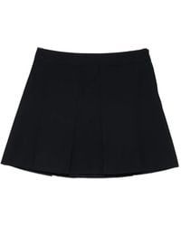A.P.C. - Pleated Mini Skirt - Lyst
