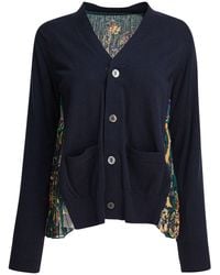 Sacai - Cardigan With Floral Print - Lyst