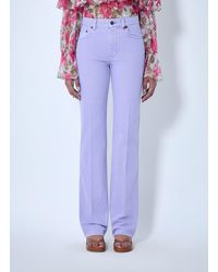 Chloé - Chloé High-Rise Flared Denim Trousers - Lyst