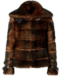 Fendi - Backed Sheepskin And Nappa Jacket - Lyst