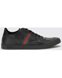 Gucci - Stretch Coda Leather Sneakers - Lyst