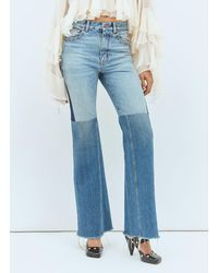 Chloé - Chloé Flared Patchwork Jeans - Lyst