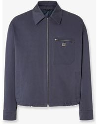 Fendi - Cotton Jacket With Ff Detail - Lyst