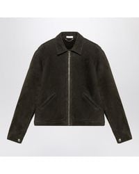 1989 STUDIO - Dark Shearling Jacket - Lyst