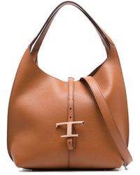 Tod's - Mini Timeless Grained Leather Shoulder Handbag - Lyst