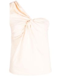 forte_forte - Forte_Forte Sand One-Shoulder Top - Lyst