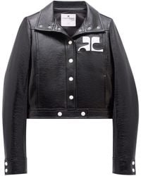 Courreges - Courrèges Vinyl Reedition Jacket - Lyst