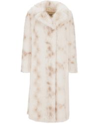 Herno - Cappotto Tocco Pelliccia Effetto Lince - Lyst