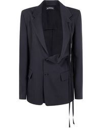 Ann Demeulemeester - Disa Light Asymmetric Deconstructed Jacket - Lyst