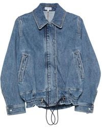 Loewe - Drawstring Denim Jacket - Lyst