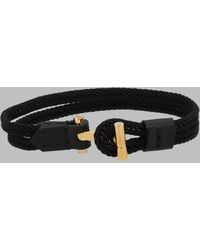 Tom Ford - Braided Cord Bracelet With Metal Clasp - Lyst