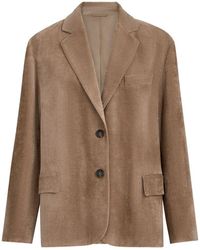 Brunello Cucinelli - Notched Lapel Blazer - Lyst