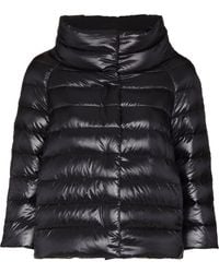 Herno - Short Puffer Jacket With Glossy Finish - Lyst