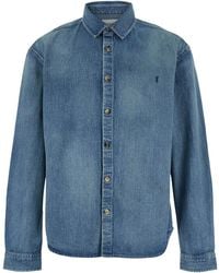 Saint Laurent - Cassandre Denim Shirt - Lyst