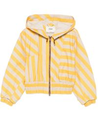 Fendi - Striped Blouson Jacket - Lyst